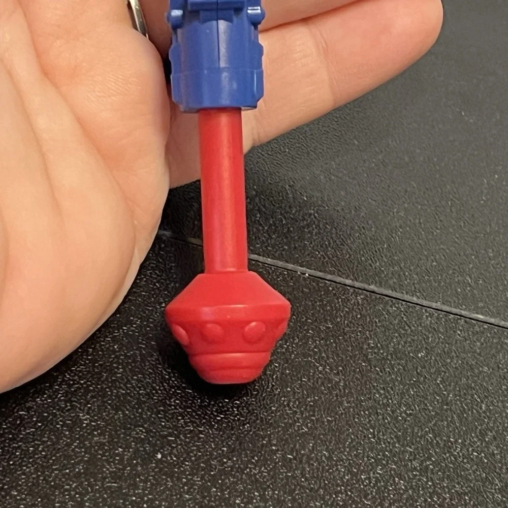 Blue Red Missile Launcher Plastic Replacement Part Piece Toy Props Up